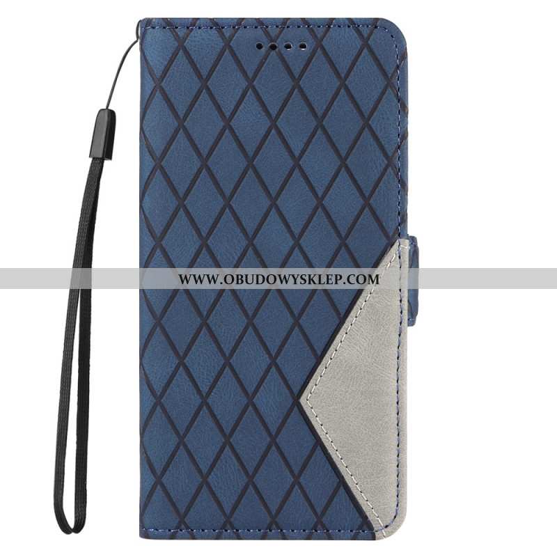 Etui Folio Do Samsung Galaxy A16 5g Wzór Paska W Kształcie Diamentu