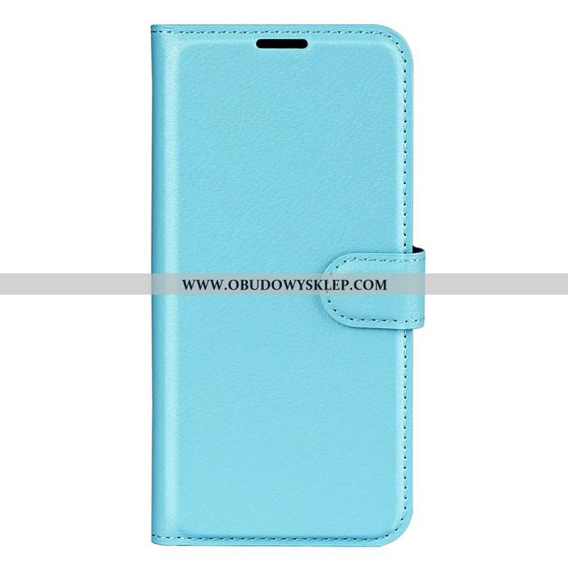 Etui Folio Do Samsung Galaxy A55 5g Klasyczna Sztuczna Skóra Litchi