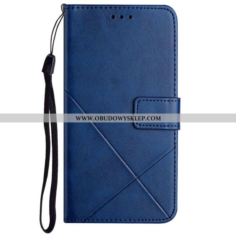 Etui Folio Do Samsung Galaxy A55 5g Linie Z Paskiem