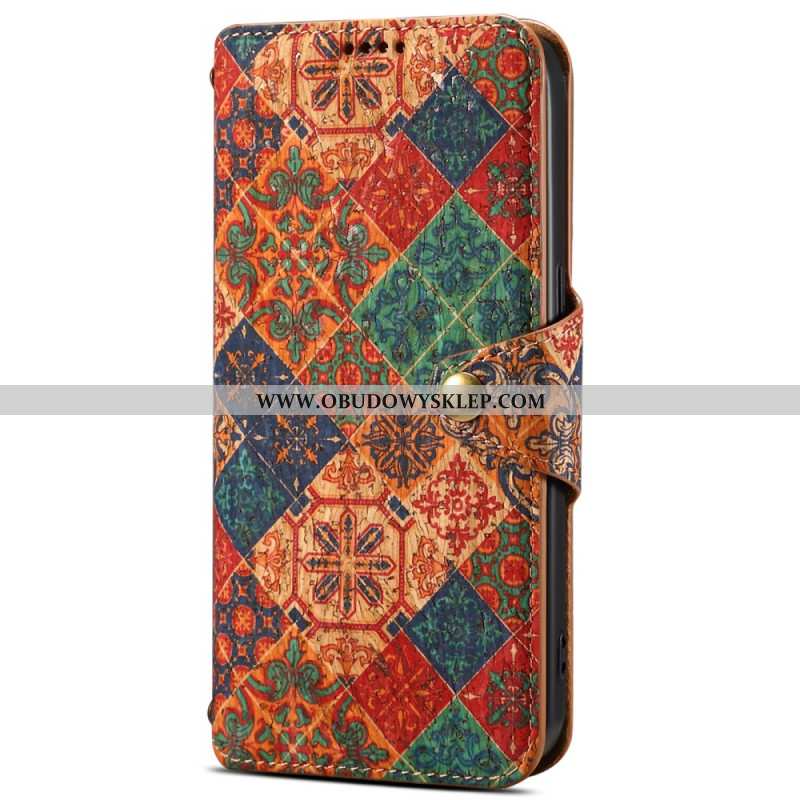 Etui Folio Do Samsung Galaxy S24 5g Nadruk Kwiatowy