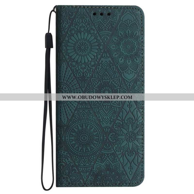 Etui Folio Do Samsung Galaxy S24 Plus 5g Wzór Kwiatowy