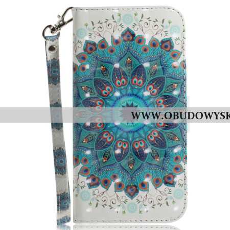 Etui Folio Do Sony Xperia 1 Vi Zielona Mandala Z Paskiem