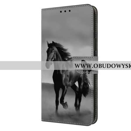 Etui Folio Do Xiaomi 14 Pro CZarny Koń