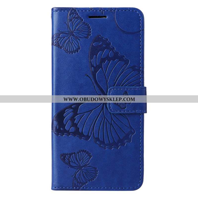 Etui Folio Do Xiaomi Redmi Note 13 4g Gigantyczne Motyle Z Paskiem