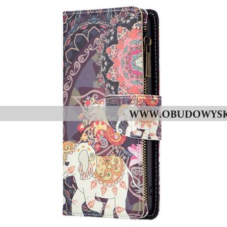 Etui Folio Do Xiaomi Redmi Note 13 Pro 4g Portfel W Kształcie Słonia Z Paskiem