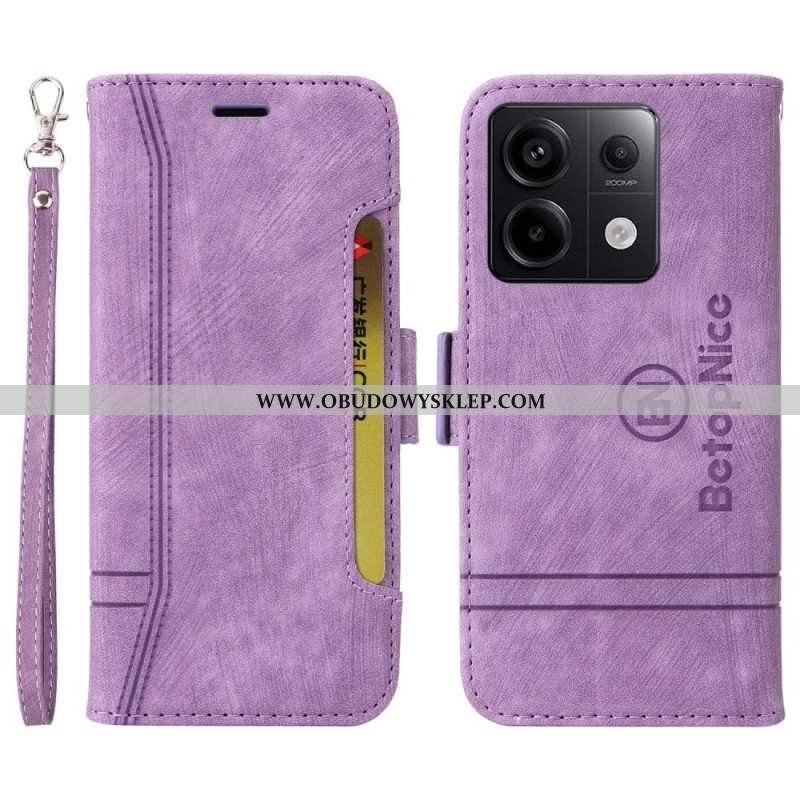 Etui Folio Do Xiaomi Redmi Note 13 Pro 5g Skórzany Styl Betopnice