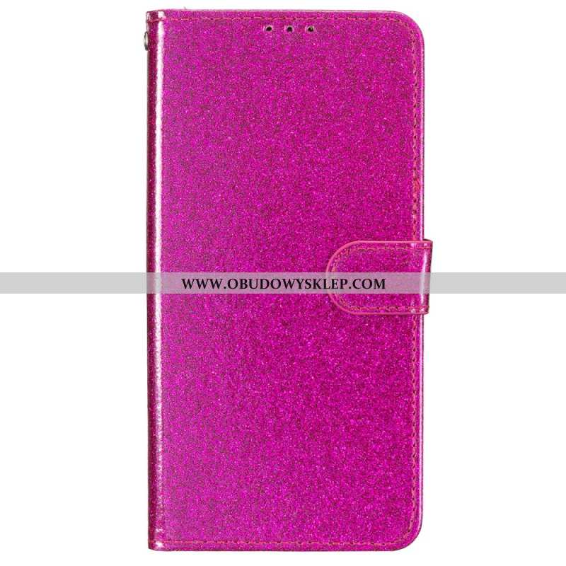 Etui Folio Do iPhone 16 Cekiny Z Paskami