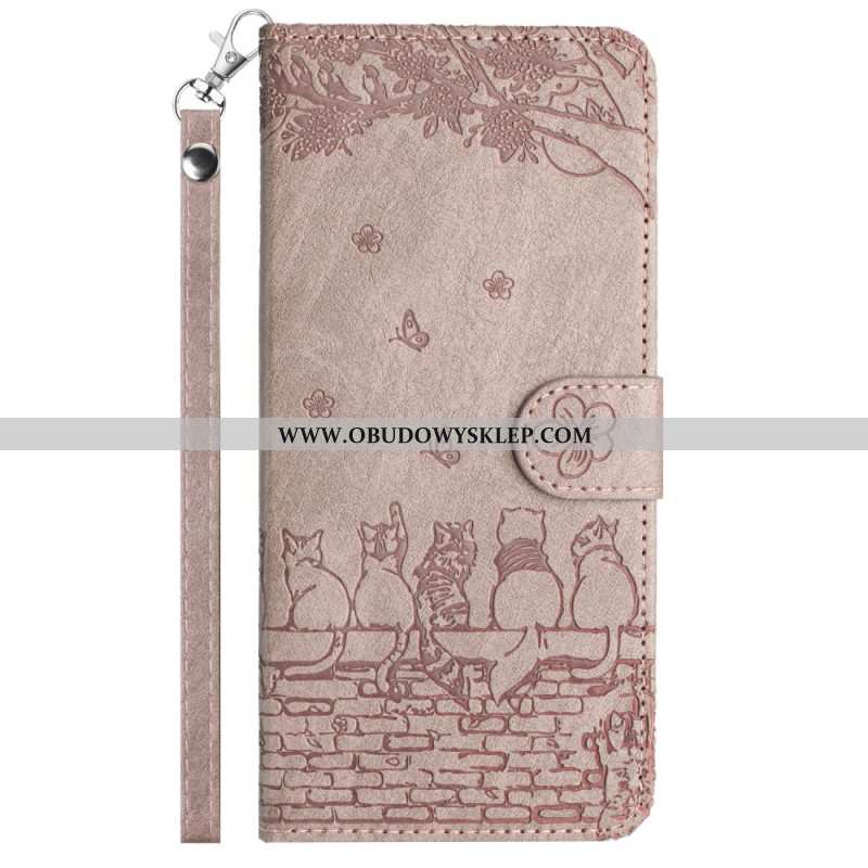 Etui Folio Do iPhone 16 Koty W Stringach