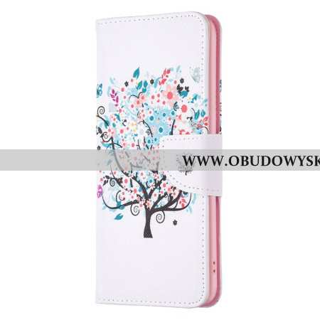 Etui Folio Do iPhone 16 Kwitnące Drzewo