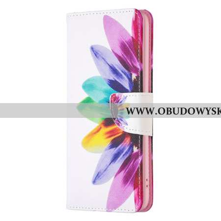 Etui Folio Do iPhone 16 Plus Akwarela Kwiat