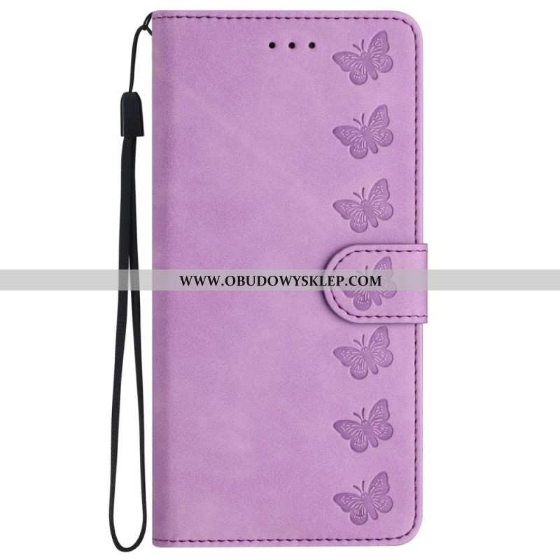 Etui Folio Do iPhone 16 Plus Fryz Motyli