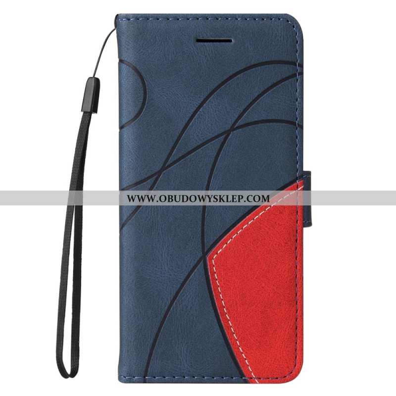 Etui Folio Google Pixel 8 Pro Dwukolorowy Z Paskiem