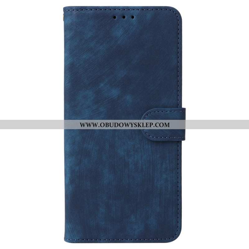 Etui Folio Oppo Reno 12 5g Efekt Zamszu Z Paskiem Etui Ochronne