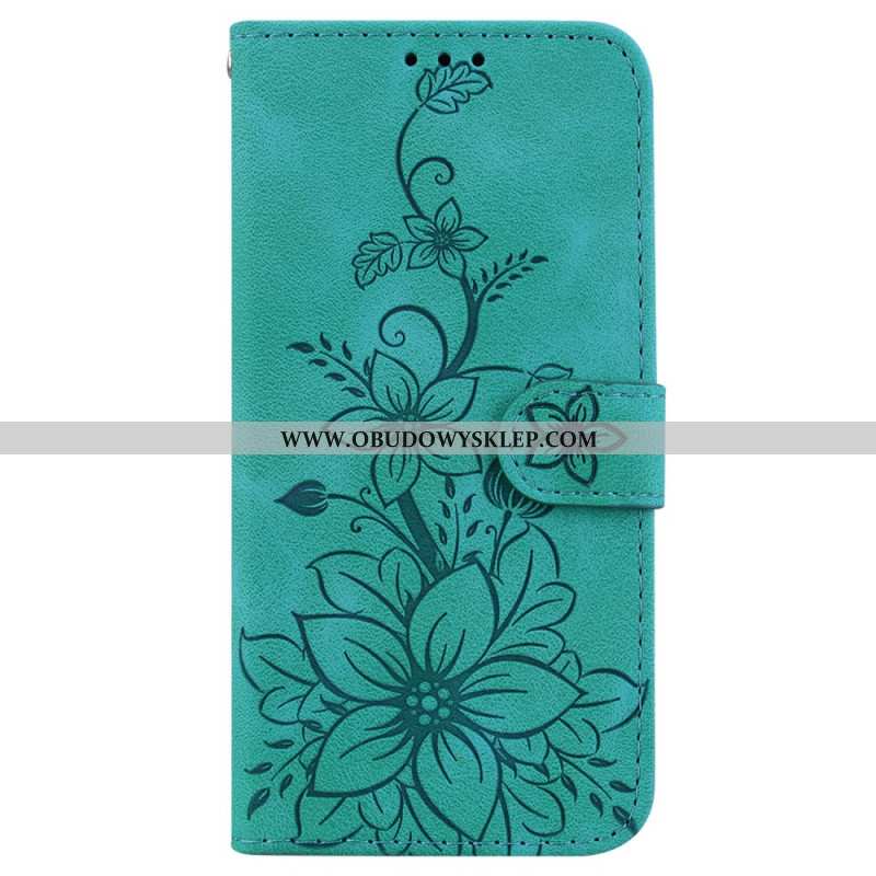 Etui Folio Oppo Reno 12 5g Kwiaty Lilii