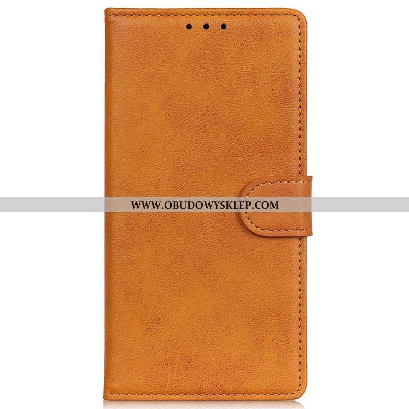 Etui Folio Oppo Reno 12 5g Matowa Sztuczna Skóra Etui Ochronne