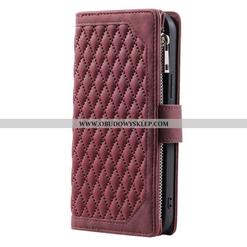 Etui Folio Samsung Galaxy A16 5g Pikowany Portfel Etui Ochronne