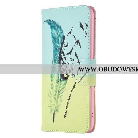 Etui Folio Samsung Galaxy A16 5g Pióro I Ptaki Etui Ochronne