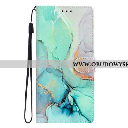 Etui Folio Samsung Galaxy A16 5g Zielony Marmur Etui Ochronne