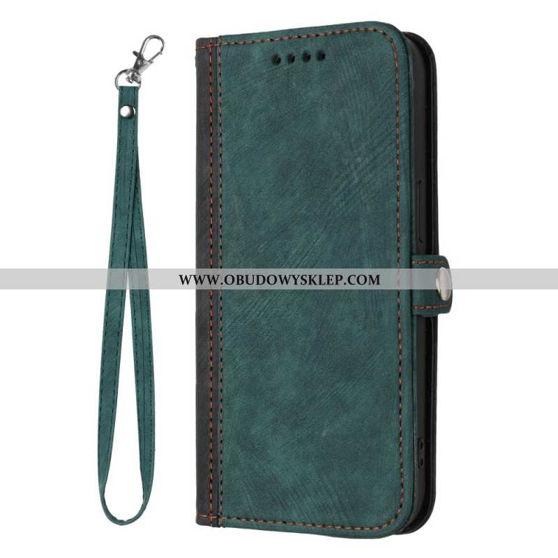 Etui Folio Samsung Galaxy A55 5g Dwukolorowy I Z Paskiem Etui Ochronne