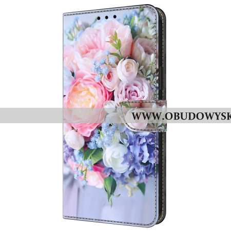 Etui Folio Samsung Galaxy A55 5g Kolorowe Kwiaty