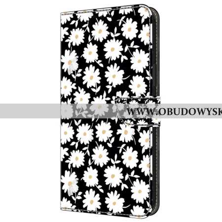 Etui Folio Samsung Galaxy A55 5g Kwiatowe Etui Ochronne