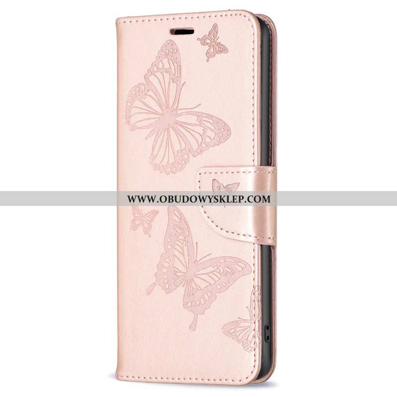 Etui Folio Samsung Galaxy A55 5g Wzór W Motyle Z Paskiem