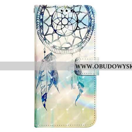 Etui Folio Samsung Galaxy S24 5g Niebieski Akwarelowy Łapacz Snów Etui Ochronne