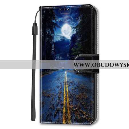 Etui Folio Samsung Galaxy S24 5g Nocna Droga W Lanière Etui Ochronne