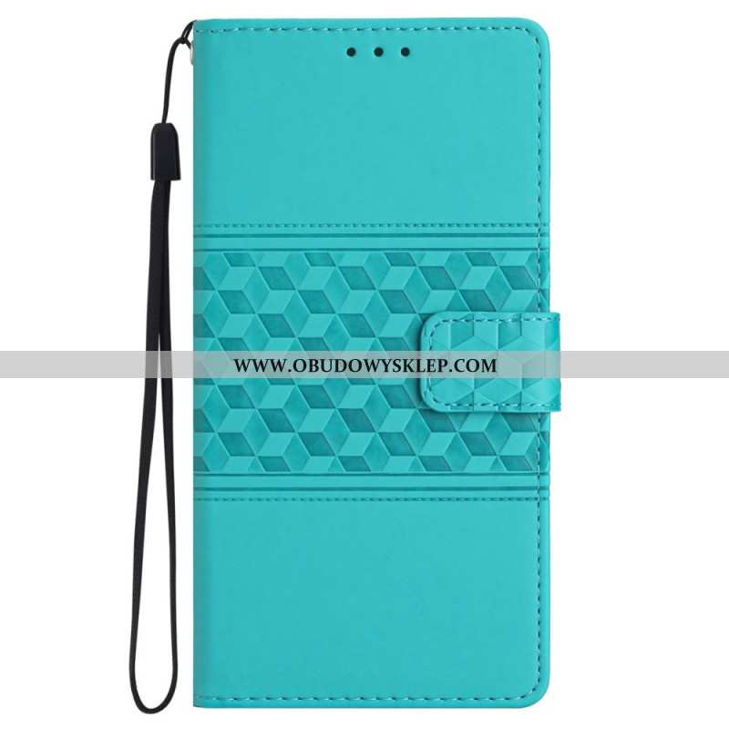 Etui Folio Samsung Galaxy S24 5g Wzór Diamentowego Paska