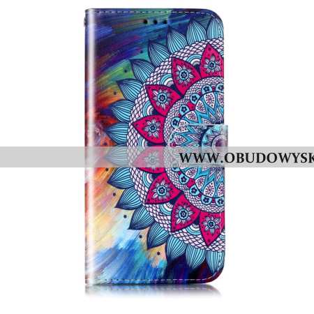 Etui Folio Samsung Galaxy S24 5g Wzór Paska Mandali Etui Ochronne