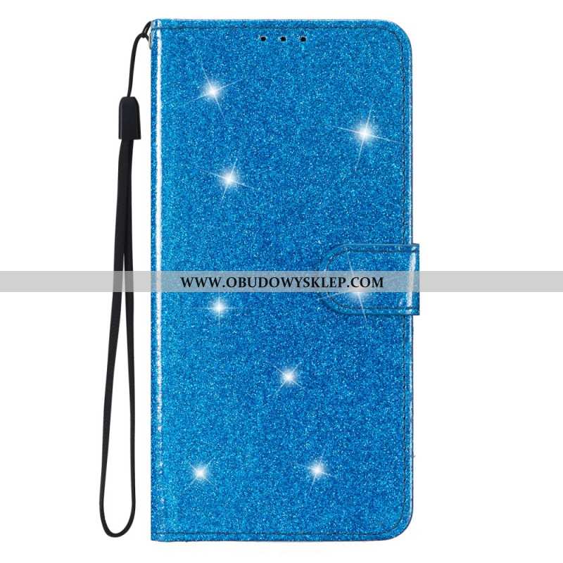 Etui Folio Samsung Galaxy S24 5g Z Brokatem Etui Ochronne