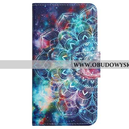 Etui Folio Samsung Galaxy S24 Plus 5g Kolorowa Mandala Z Paskiem Etui Ochronne