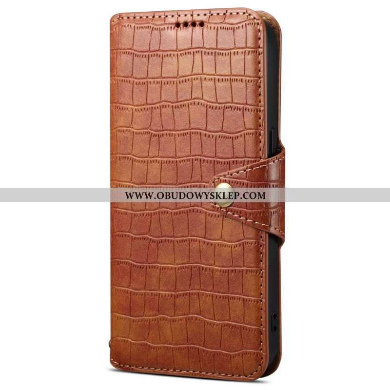 Etui Folio Samsung Galaxy S24 Plus 5g Tekstura Krokodyla Etui Ochronne