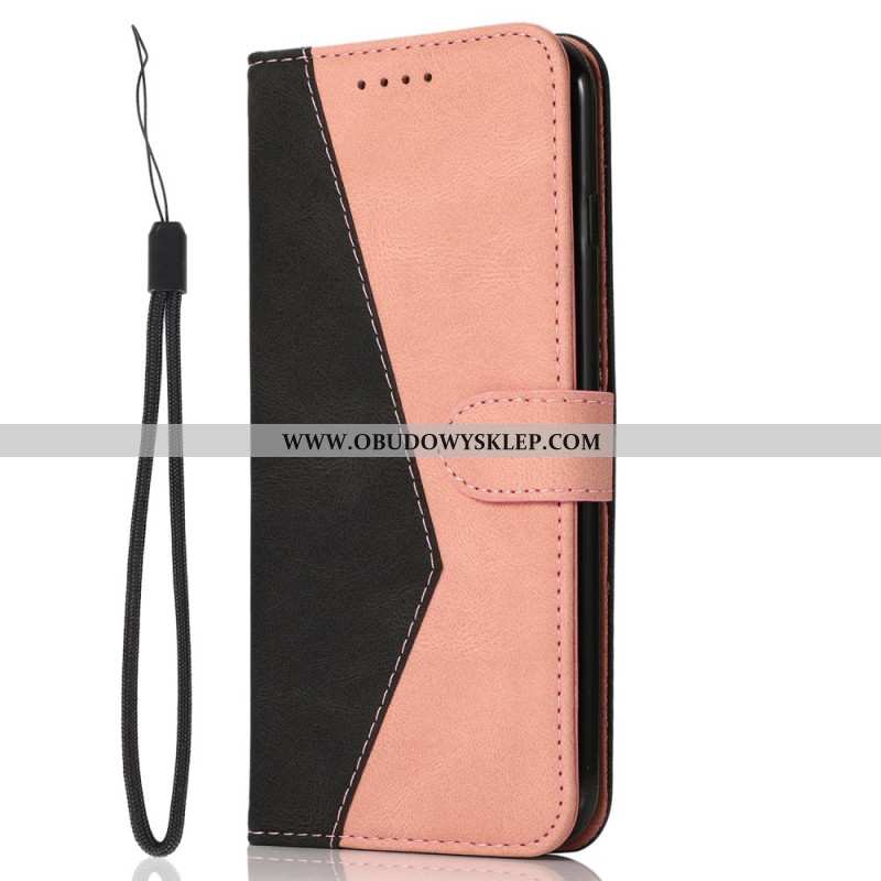 Etui Folio Samsung Galaxy S24 Ultra 5g Dwukolorowy Z Paskiem