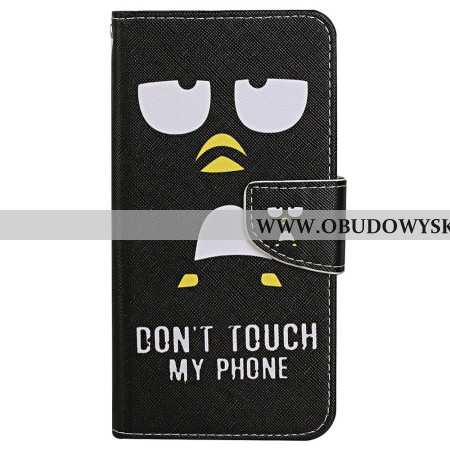 Etui Folio Samsung Galaxy S24 Ultra 5g Pingwin Nie Dotykaj Mojej Smyczy Do Telefonu Etui Ochronne