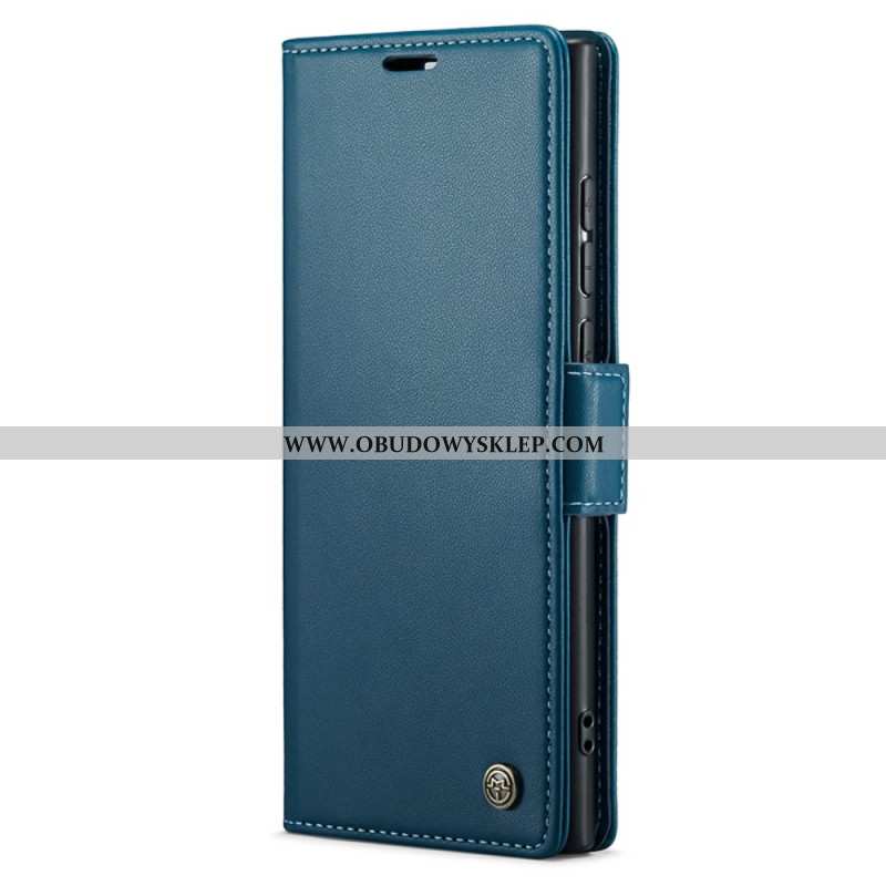 Etui Folio Samsung Galaxy S24 Ultra 5g Tekstura Liczi Caseme Etui Ochronne