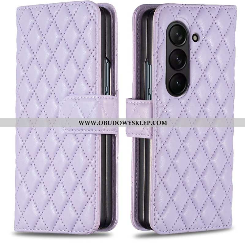 Etui Folio Samsung Galaxy Z Fold 5 Klasyczne Pikowanie