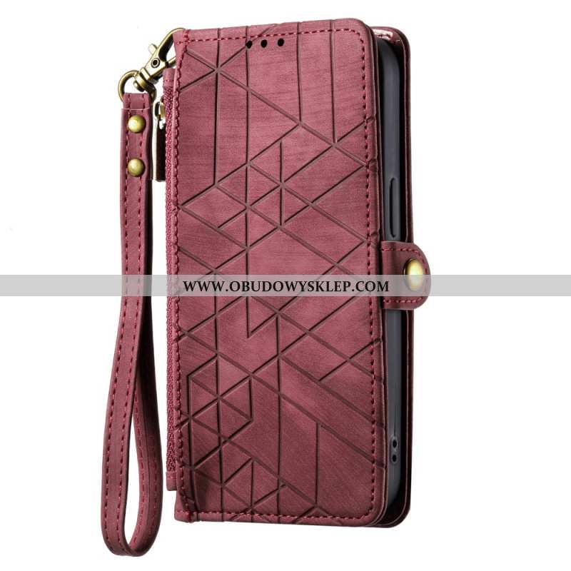 Etui Folio Sony Xperia 1 Vi Portfel Ze Wzorem Geometrycznym Etui Ochronne