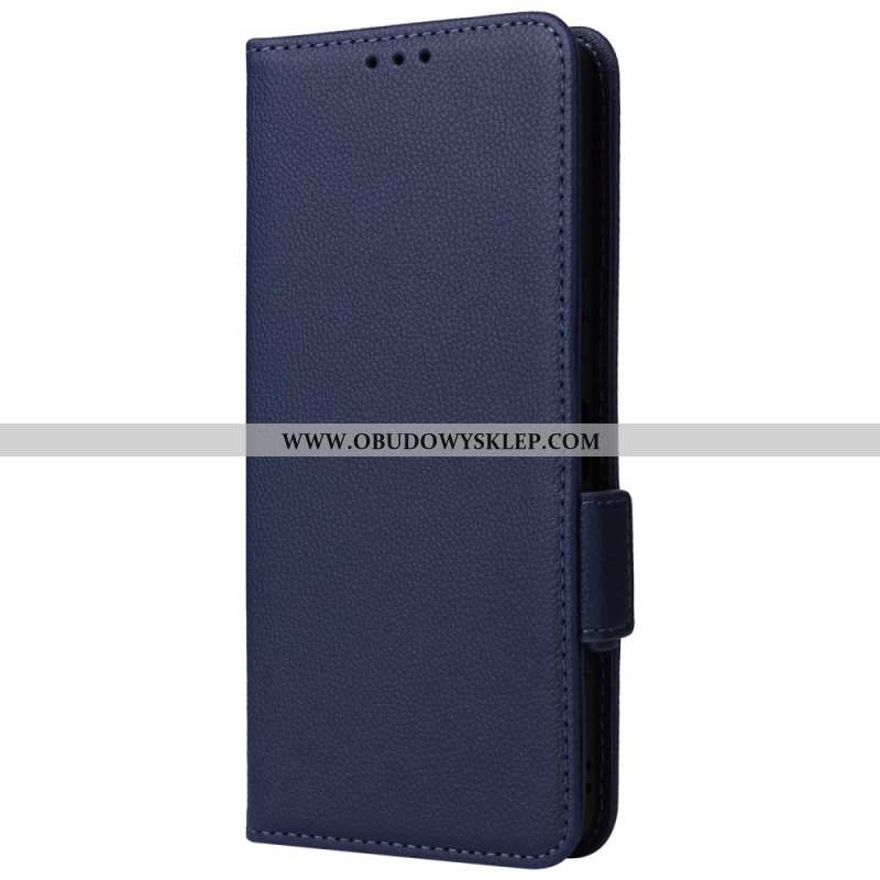 Etui Folio Sony Xperia 1 Vi Sztuczna Skóra Litchi Z Paskiem Etui Ochronne