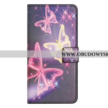 Etui Folio Xiaomi Redmi Note 13 4g Błyszczące Motyle