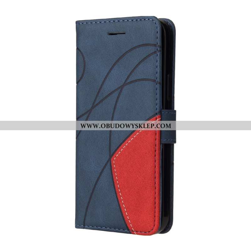 Etui Folio Xiaomi Redmi Note 13 4g Dwukolorowy Zygzak