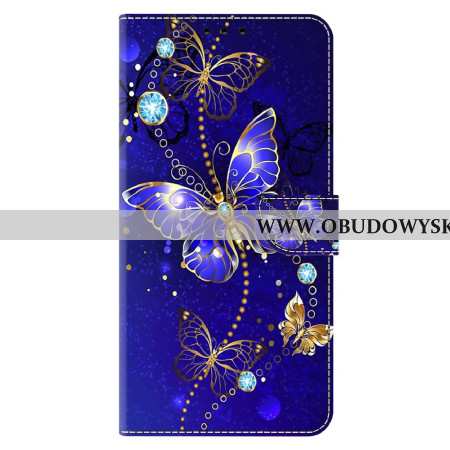 Etui Folio Xiaomi Redmi Note 13 5g Diamentowe Motyle