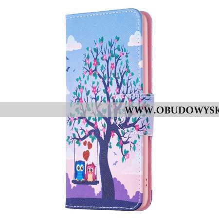 Etui Folio Xiaomi Redmi Note 13 5g Dwie Sowy Na Huśtawce