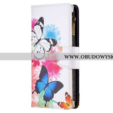 Etui Folio Xiaomi Redmi Note 13 Pro 4g Portfel Z Dwoma Motylkami Etui Ochronne