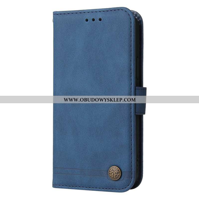 Etui Folio Xiaomi Redmi Note 13 Pro Plus 5g Ozdobny Nit Z Paskiem