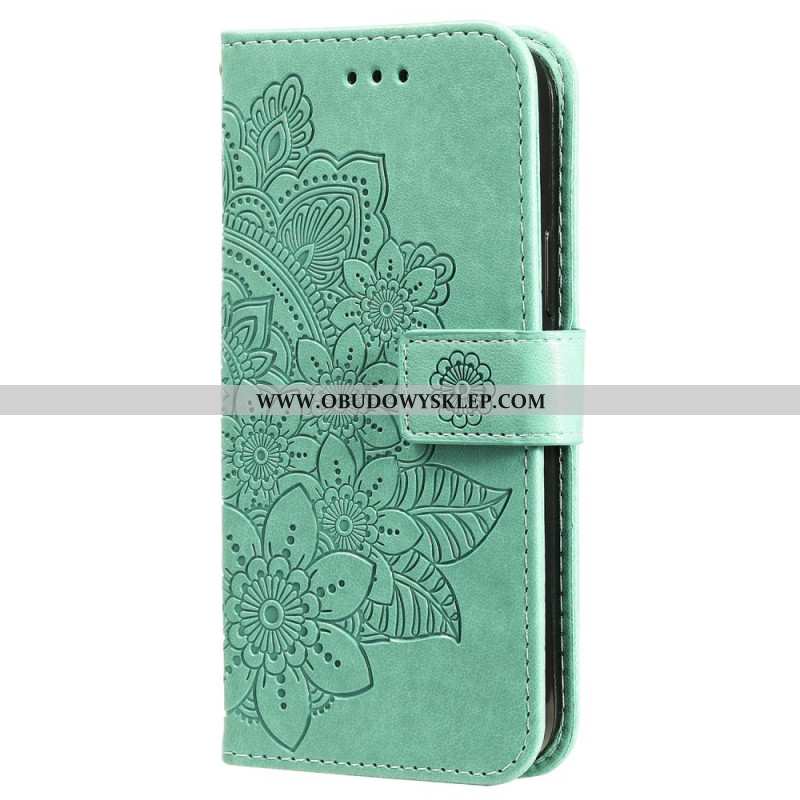 Etui Folio iPhone 16 Nadruk Mandali Z Paskiem