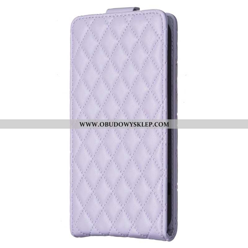 Etui Folio iPhone 16 Pikowana Pionowa Klapa