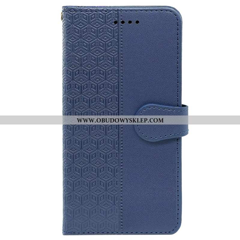 Etui Folio iPhone 16 Plus Fryz W Kostkach Etui Ochronne