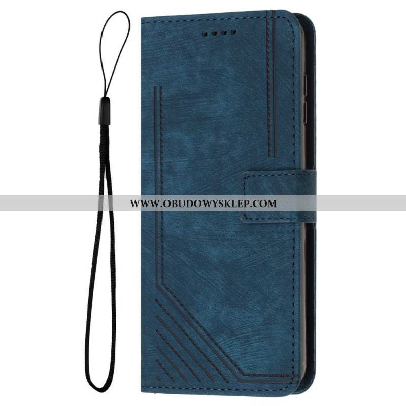 Etui Folio iPhone 16 Plus Linie Z Paskiem