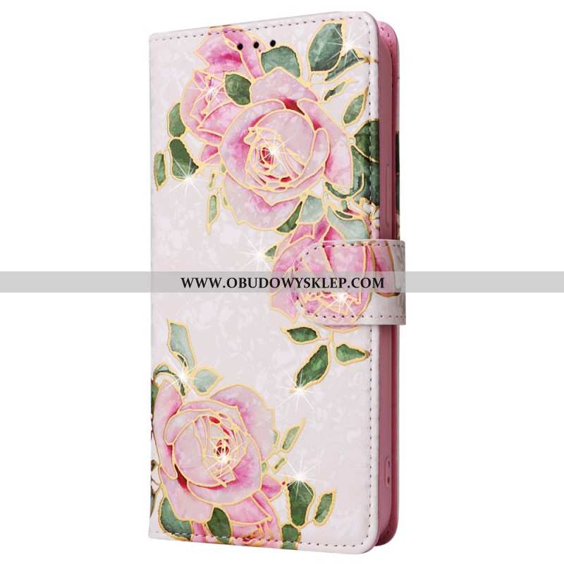 Etui Folio iPhone 16 Pro Max Blokowanie Rfid Floralies